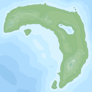 Geographic map of Mondo Island
